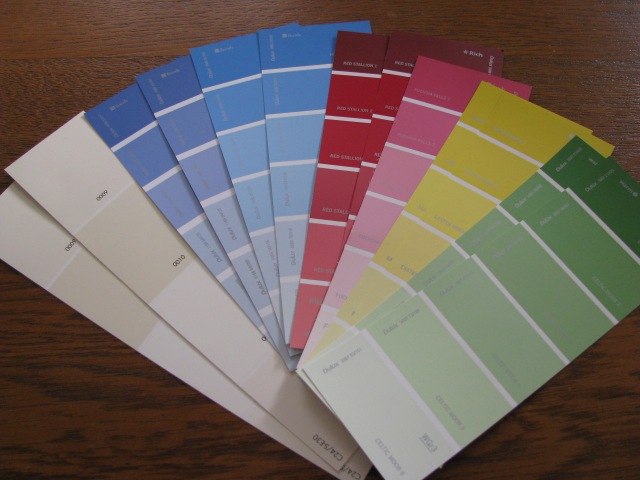 Paint charts © The House of Jones